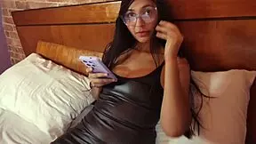 Beautiful teen Akina Asmus experiences first gangbang with five monster cocks