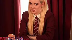 Oops, I meant British student upskirt jerk off instructions, ya know