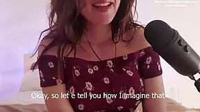 Hey, tysk teen 18+ snakker beskidt mens jeg slikker hendes fisse tæt på, giver kinky instrukser til orgasme og stønner liderlig joi 😏💦