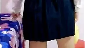 Mi Sobrinaastra Provocada Con Faldita De Escuela