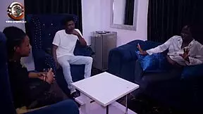 Hot couple enjoys intimate moments with a cute african teen 18+.