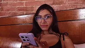 Beautiful teen Akina Asmus experiences first gangbang with five monster cocks