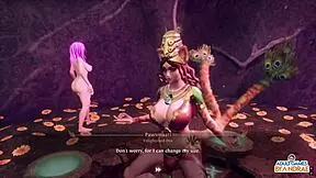 Татуированная азиатка сосет огромный член с глубоким горлом