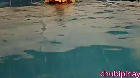 Flashing Boobs at Public Swimming Pool, Wanna See My Wild Side? I Dare You to Watch Me!