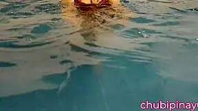 Flashing Boobs at Public Swimming Pool, Wanna See My Wild Side? I Dare You to Watch Me!