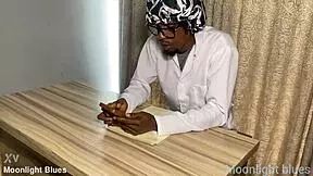 Ebony student seduces teacher before Christmas! 🎄