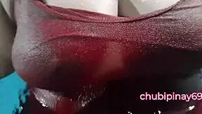 Flashing Boobs at Public Swimming Pool, Wanna See My Wild Side? I Dare You to Watch Me!