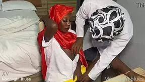 Ebony student seduces teacher before Christmas! 🎄