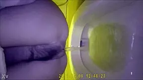 asian teen 18+ pee in toilet hidden