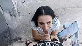 She asked me to film her blowjob skills