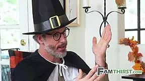 Thanksgiving squirt fest with family