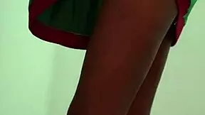 delicious sexy brunette hints at her wild latina-black fantasy with homemade massage and assplay