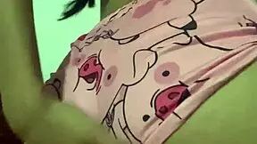 innocent young teen shows off pajamas craving double penetration 😍