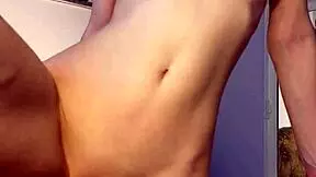 petite teen 18+ maiskii plays solo with toys in college