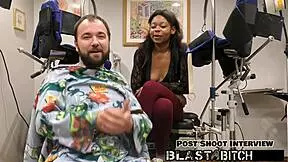 Minnie Rose's face blasted with cum after POV blowjob