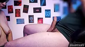 i played hotly with my stepdaughta's tits and lips on my dick