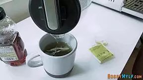 Watch this chubby lesbian cougar moan, Fuck me harder with that strapon! as she gets fingered