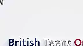 Teen goth student tries the fucking machine close up in her alternative costume.