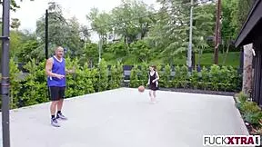 Petite Sia Wood Fucks Hard to Join Basketball Team. Shy Blonde Goes Deep!