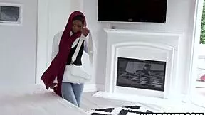 ebony muslim teen loses virginity to american guy