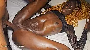 Skinny slut rides big cock in cowgirl and missionary.