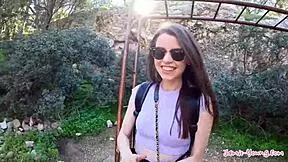 Cute girlfriend gets drilled doggystyle on vacation in Athens, captured in Jamie Young's porn vlog.