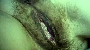 Spreading Wet Hairy Vagina In Low Light