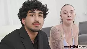 Yo, check this uncut 19-year-old Latino banging hard with Jay Raw and Indica Marie!