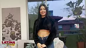 Latina casting interview for first video