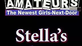 Watch horny petite Stella 2 masturbate and deepthroat. Can she handle assfucking and cum in mouth?