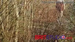 teen takes a piss on the toilet in bathroom