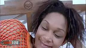 i'm fucking shania's tight ass on the bed, that cute french black babe