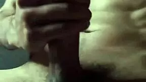 college guy relaxes at home with a big release