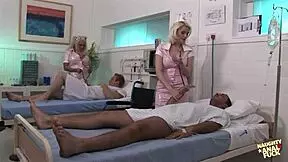 In the hospital, big dicked patients fucked fake titted nurses.