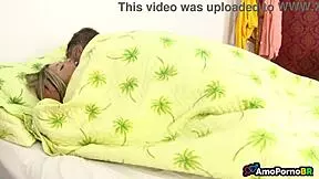 Taboo stepdaughter blowjob with wife home