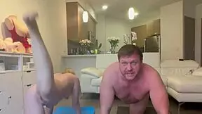 after naked yoga, i suck his thick cock in the shower!