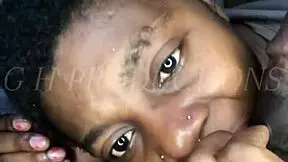 Cum Covered Teen 18+ Slut Spits On Cock