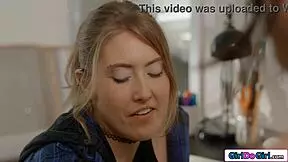 Asian Coed Lulu Chu Seduces Former Babysitter Electra Rayne