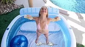 Tiny4k presents little flexible Lilly Ford in a wet wild ride. Danny Mountain pounds hard with a cumshot finish