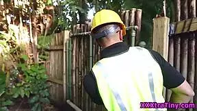 Petite Teen Bent Over For Monster Cock?