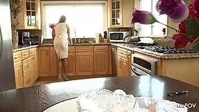 Feel the Intense Emotions as a Naive Brunette Lesbian's Twat is Eaten by a Veteran Milf