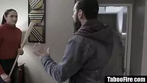 is that hot brunette getting fucked hard by a creep?