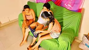 Lovers Boldly Fuck Older Brother's Best Friend In FFM Threesome