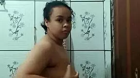 Depraved latina hooker flaunts her wet pussy for the camera. This fiery nymph craves hard pounding even under the shower!