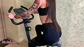 Stepson fucks stepmom while father is away, anal and orgasm