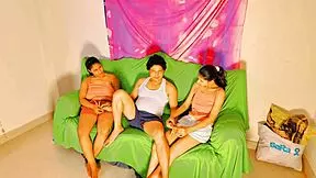 Lovers Boldly Fuck Older Brother's Best Friend In FFM Threesome