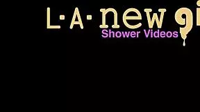 Petite Blonde Teen Shows Body in Bath