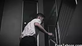 filthy stepsister tempts teen stepbro hard