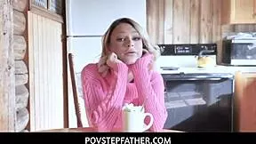 pov stepfather fucks shaved pussy teen hard