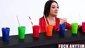 Worthy Redhead Teen Rides Hard in Wild Group Action